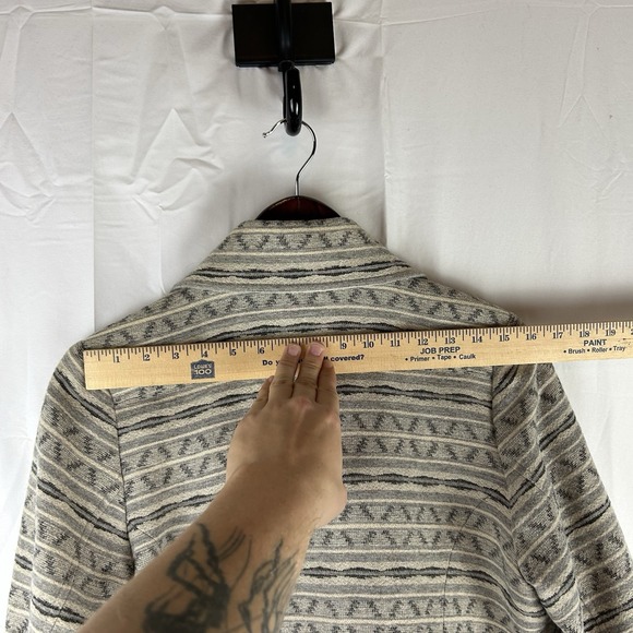 Pendleton Women's Large‎ Aztec Woolen Mills Full Zip Jacket Gray Virgin Wool - Picture 14 of 15